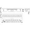Водоотводящий желоб ALCAPLAST APZ11-550 АНТИВАНДАЛ с решеткой