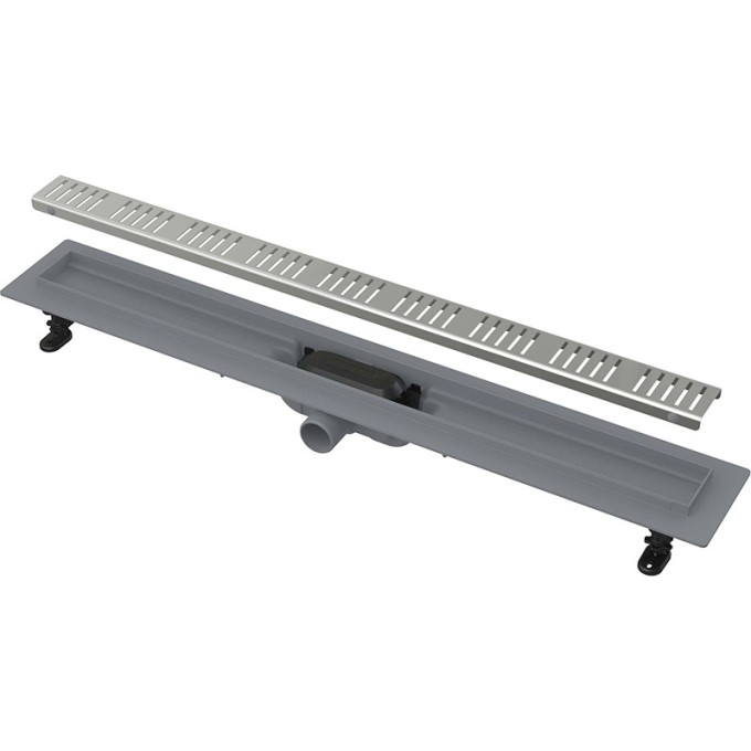 Водоотводящий желоб с порогами ALCAPLAST APZ10 SIMPLE AG100401550 для перфорированной решетки